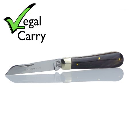 A. Wright & Son 31 Buffalo Lambfoot Pocket Knife - 7.1cm Blade | SportingCutlery.co.uk