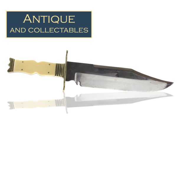 Samuel Seeds Ivorine Handle Bowie Knife - 27cm blade
