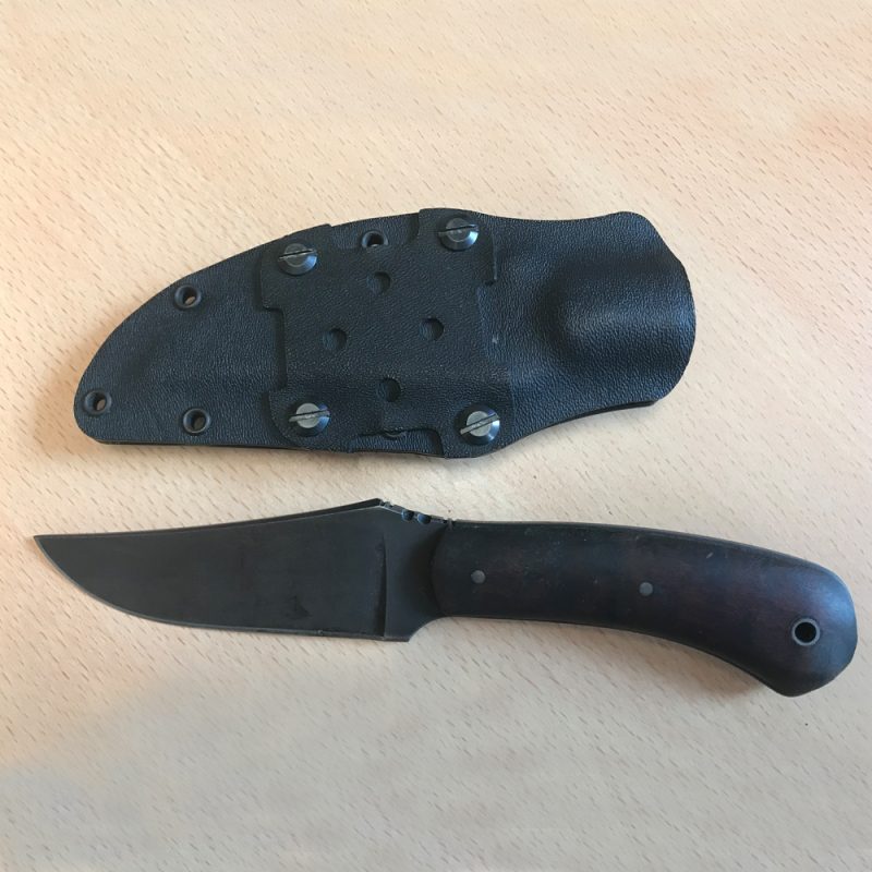 Winkler Blue Ridge Hunter knife made from 80CrV2 steel, with a Black ...