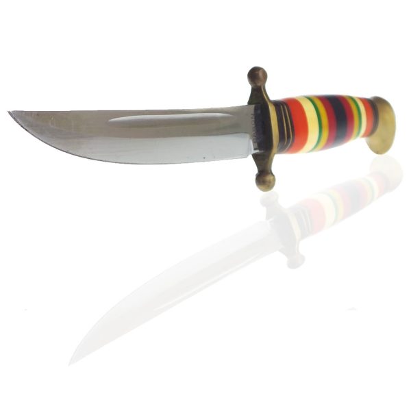 Baron Solingen Bloodgroove Hunting Knife with Coloured Scales