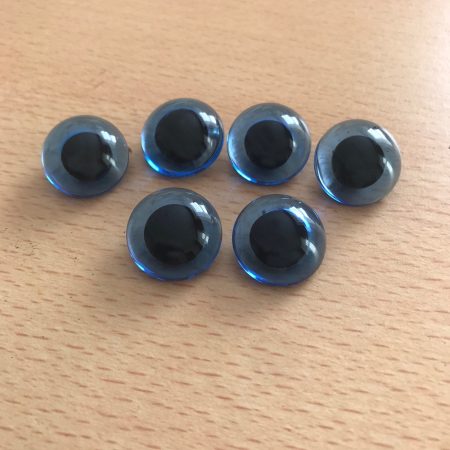 Pack of 3 Pairs BlueTeddy Bear Glass Eyes 20mm