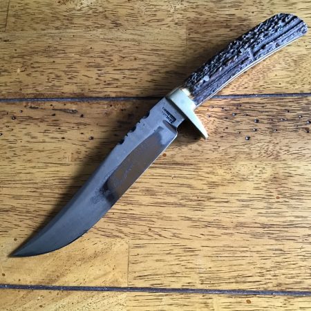 Stuart Truelove Skinner/Bowie with a Stag Antler Handle - No Sheath