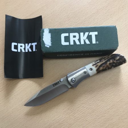 CRKT Carson Folding Pocket Knife M4 02 Stag Onlays | SportingCutlery.co.uk