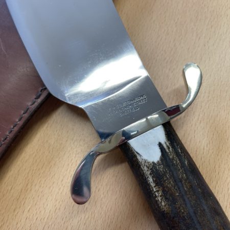 J. E. Middleton and Sons Bowie Knife with Dark Stag Antler Handle