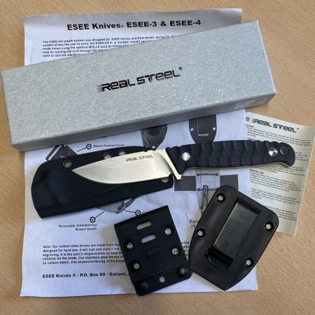 Esee - Real Steel Observer Knife with Kydex Sheath System & Belt Adapter