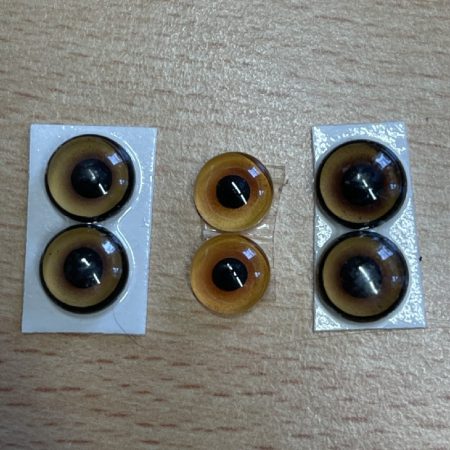 Pack of 3 Pairs Pheasant Eyes (2 x 10mm 1 x 9mm)