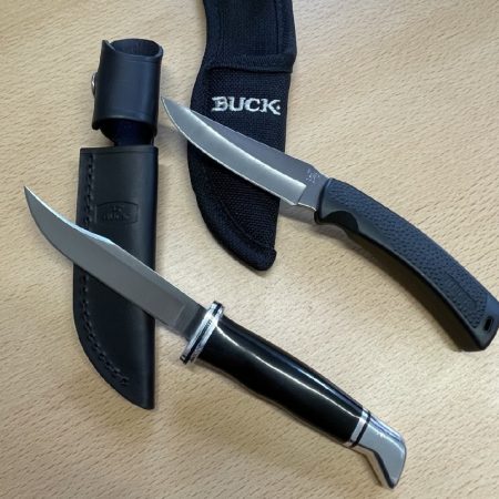 Buck 102 Woodsman and Buck 475 Mini Mentor Hunting Knives - A Hunting Bargain!