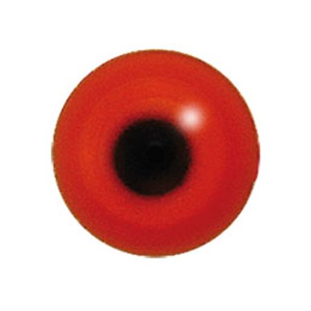 Red Round Pupil Dome Shape Acrylic Bird Eyes