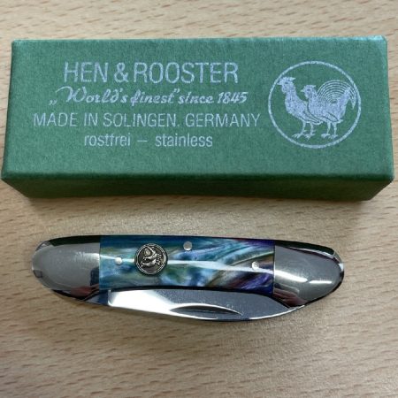 Hen and Rooster Vintage Twin Blade Pocket Knife - H102AB