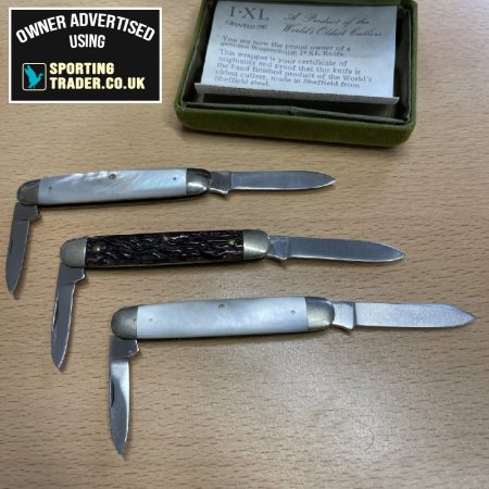 George Wostenholm I-XL Pocket Knife Collection of 3