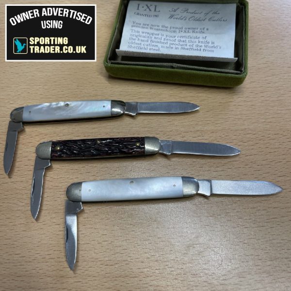 George Wostenholm I-XL Pocket Knife Collection of 3