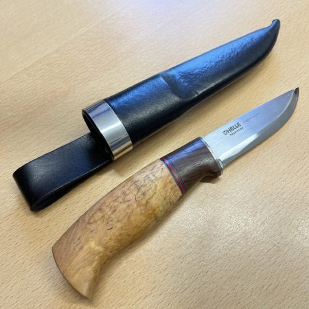 Helle Harmoni 87 Hunting Knife with a Birch Wood Handle