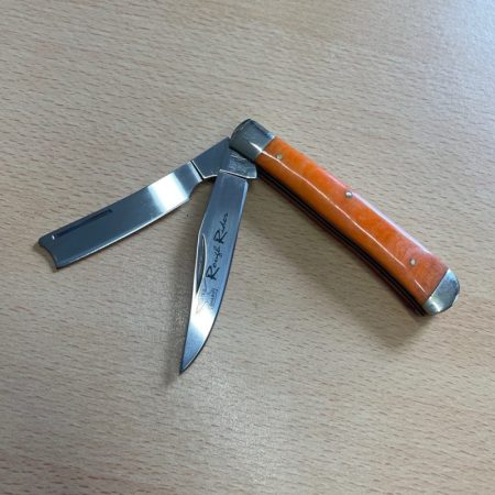 Rough Rider Razor Trapper Orange Bone