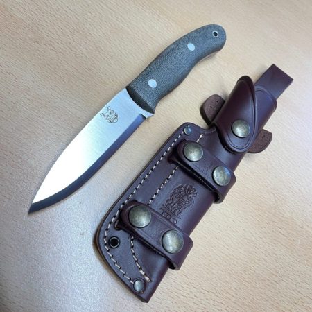 TBS Boar Bushcraft Knife - Micarta Handle - Multi Carry Sheath