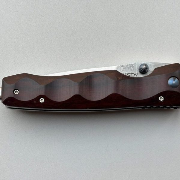 Mcusta MC-0125D Tactility Elite Knife with Ironwood Handle and Stainless Damask VG10 Blade.