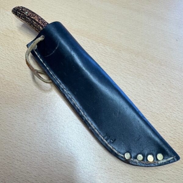 R Middleton Fixed Blade Stag Handle leather sheath - Image 5