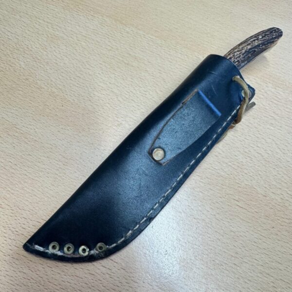 R Middleton Fixed Blade Stag Handle leather sheath - Image 4